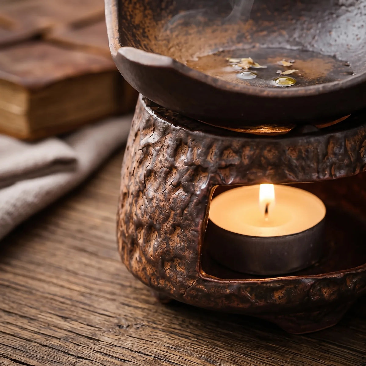 Laget med en vintage keramikkfinish