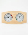 Badstutermometer og hygrometer i tre – varme og luftfuktighet med ett blikk – produktbilde 1