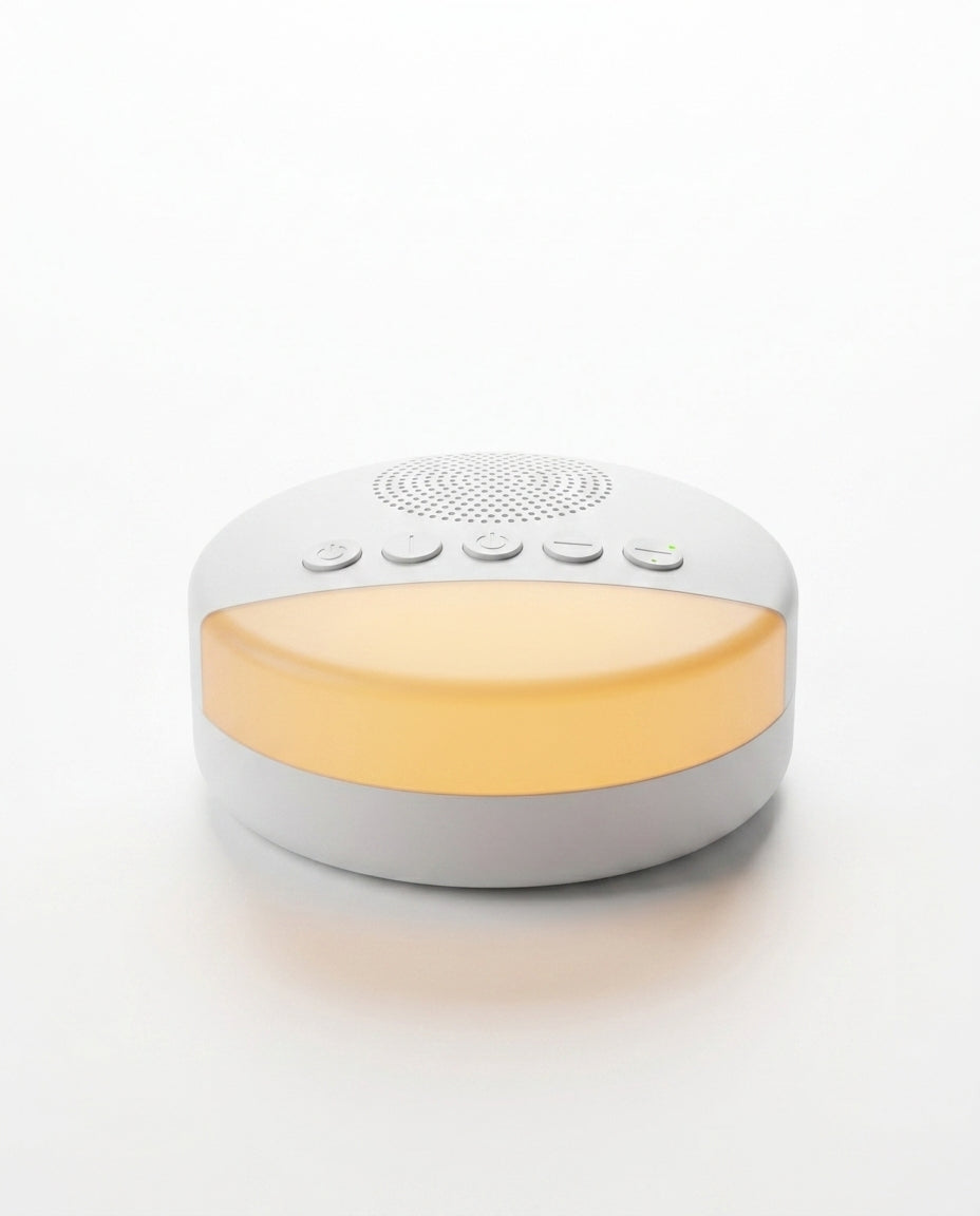 White noise-maskin med nattlys – rolig søvn for babyer, barn og voksne – produktbilde 1