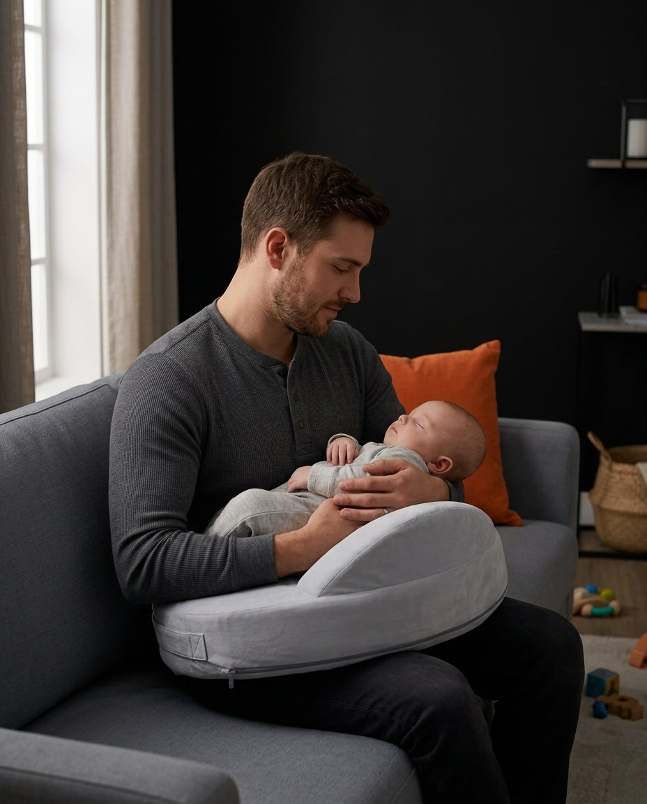 Ammepute med ergonomisk form – avlaster armer og skuldre under mating – produktbilde 2