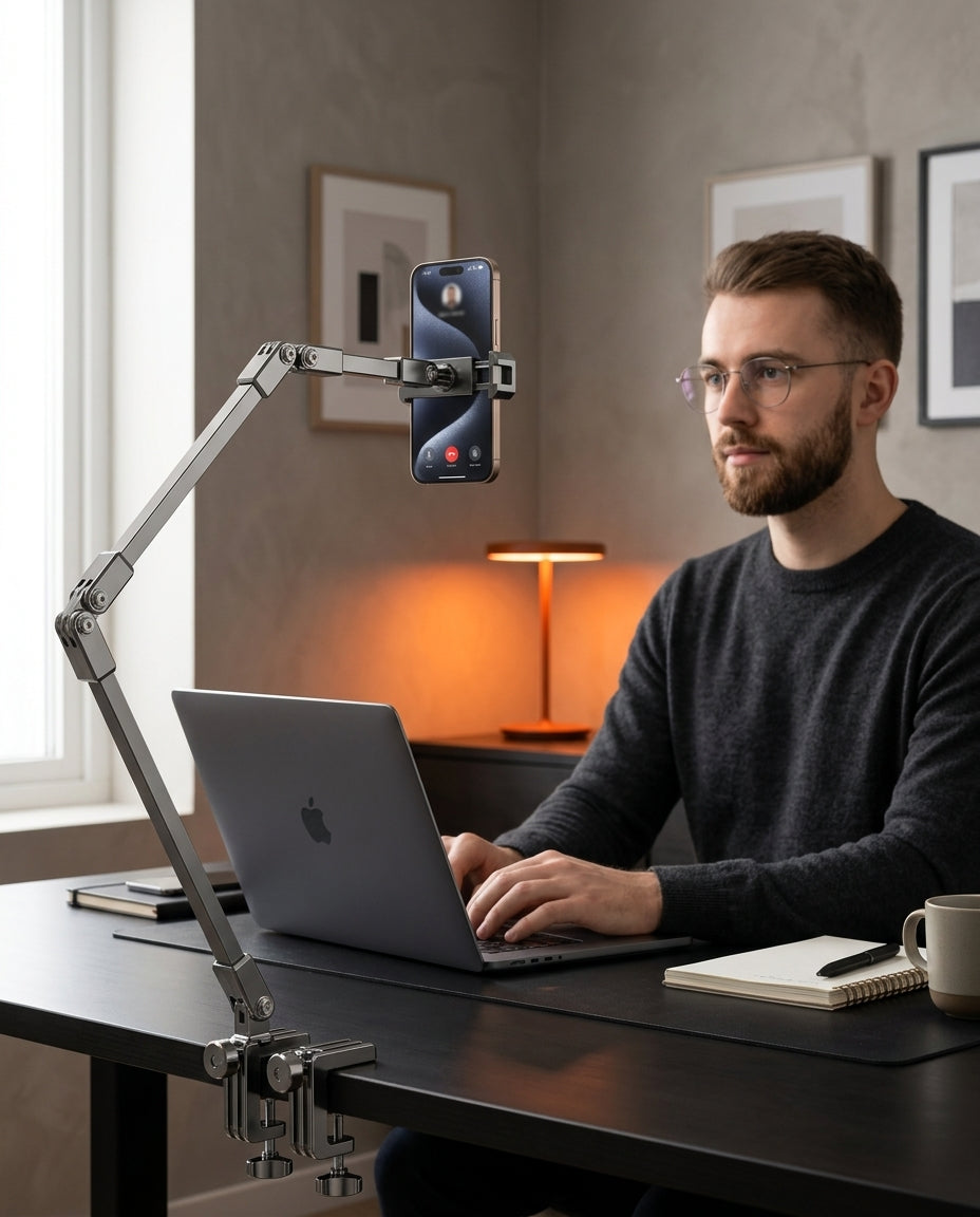 Mobilholder for sengen med svingarm – se og les med frie hender – produktbilde 3