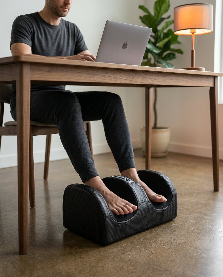 Shiatsu-fotmassasjeapparat med varme – eltende massasje for slitne føtter – produktbilde 3