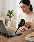 Mini-håndstøvsuger og luftblåser – trådløs rengjøring av tastatur, elektronikk og bil – produktbilde 3
