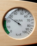 Badstutermometer og hygrometer i tre – varme og luftfuktighet med ett blikk – produktbilde 6