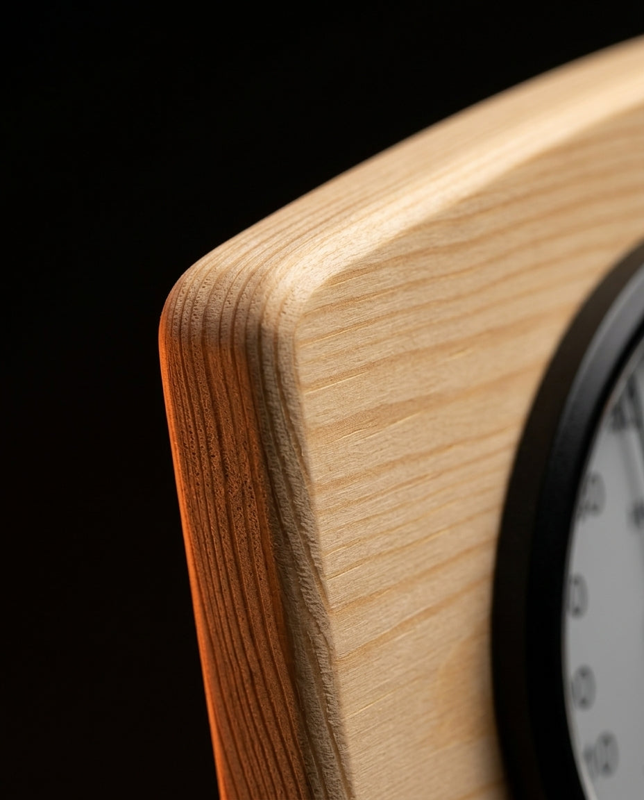 Badstutermometer og hygrometer i tre – varme og luftfuktighet med ett blikk – produktbilde 7