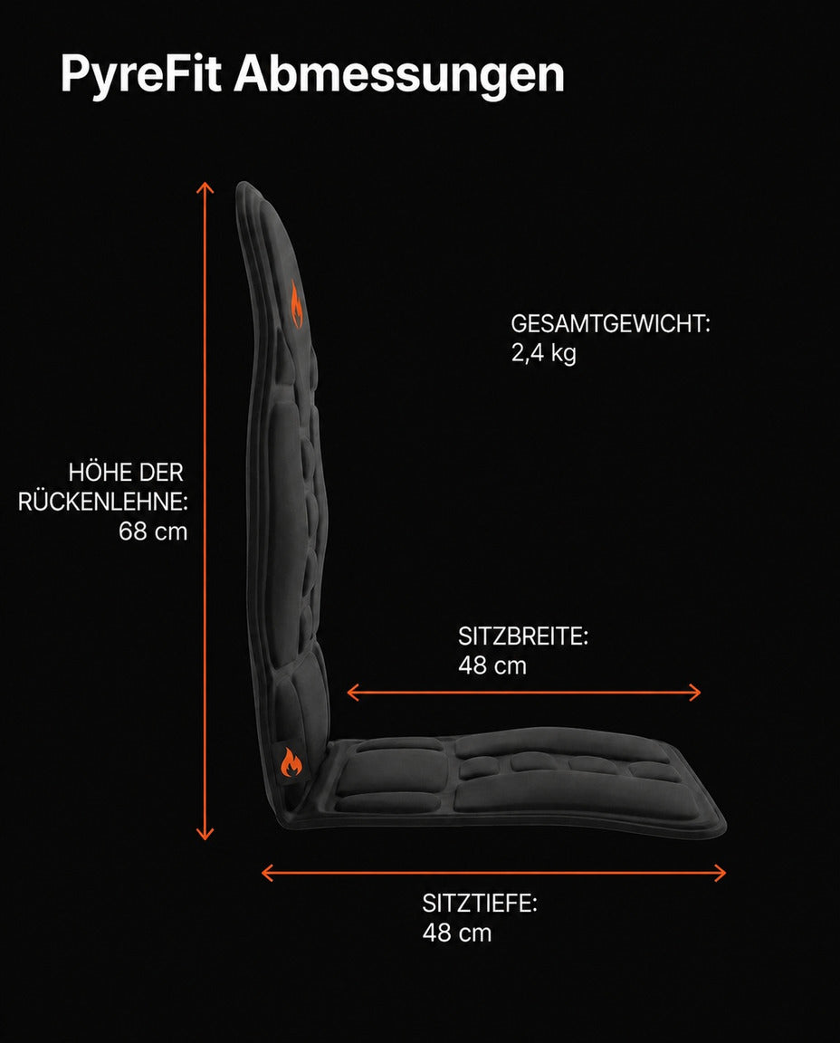 Massasjepute for stol, sofa og bil – motorisert avslapning for nakke og rygg – produktbilde 8