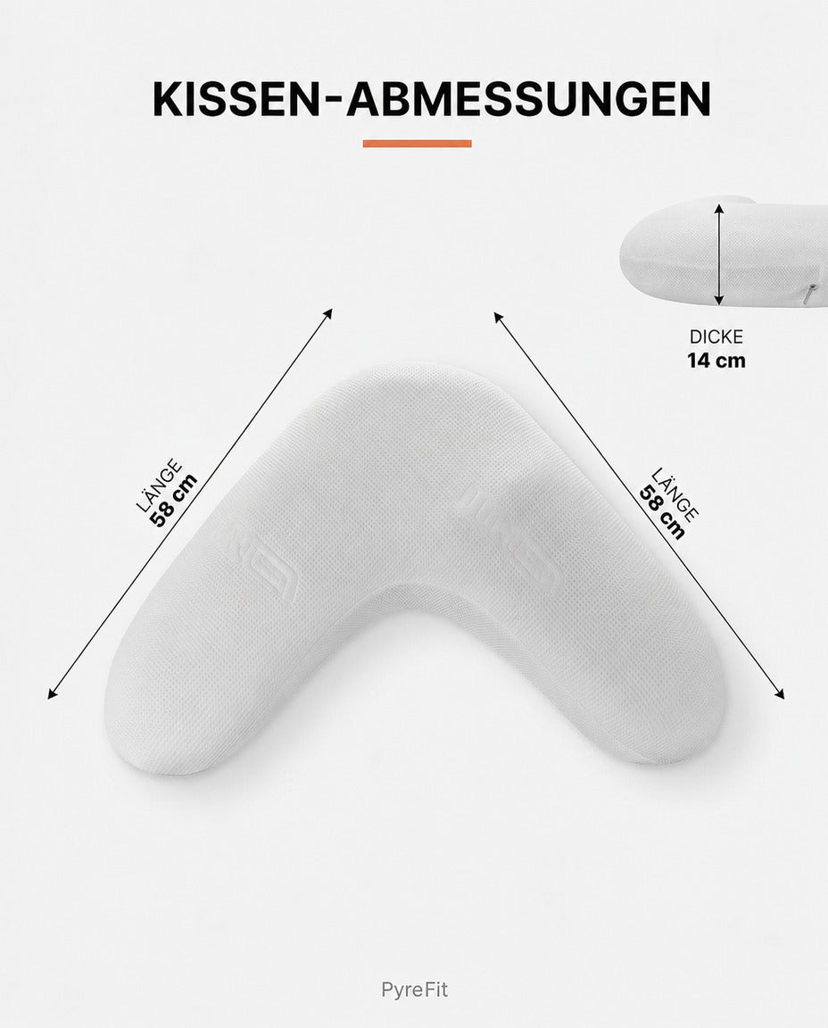 Sidesoverpute i memoryskum – V-form for hode, nakke og bein – produktbilde 9