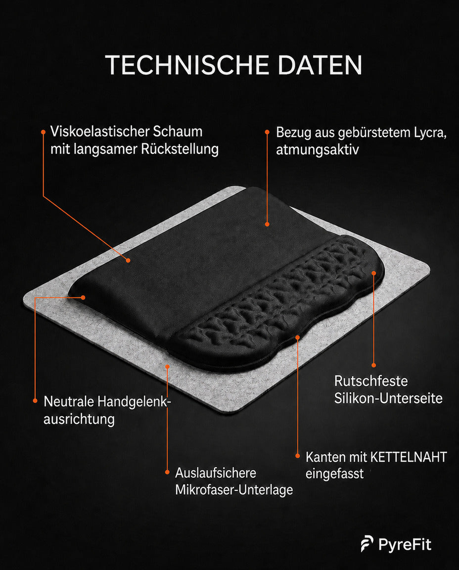 Håndleddsstøtte for tastatur og mus – avlastende støtte for håndleddet – produktbilde 6