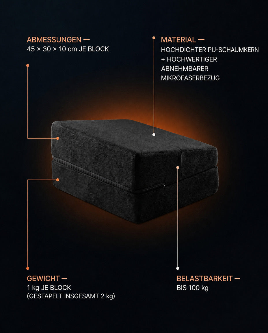 Ergonomisk fotstøtte for kontoret – 3 høyder for holdning og sittekomfort – produktbilde 8