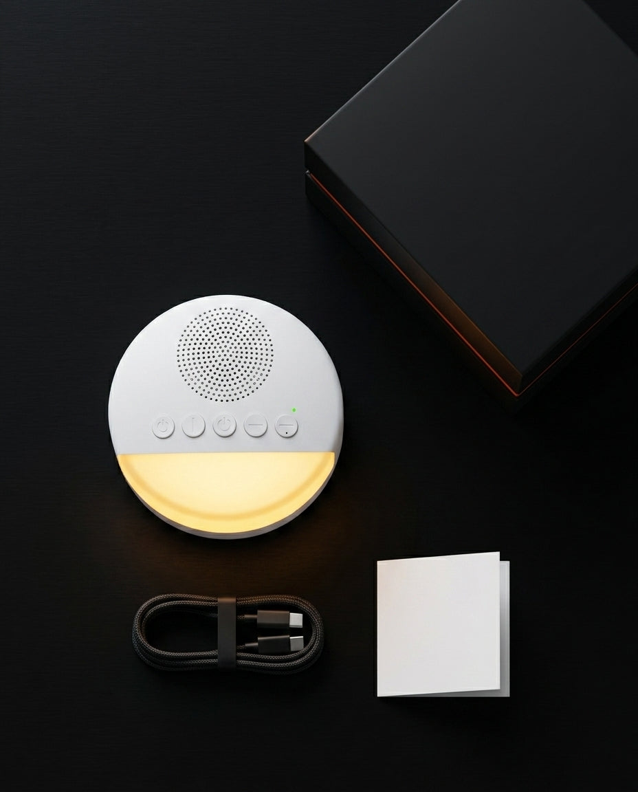 White noise-maskin med nattlys – rolig søvn for babyer, barn og voksne – produktbilde 10