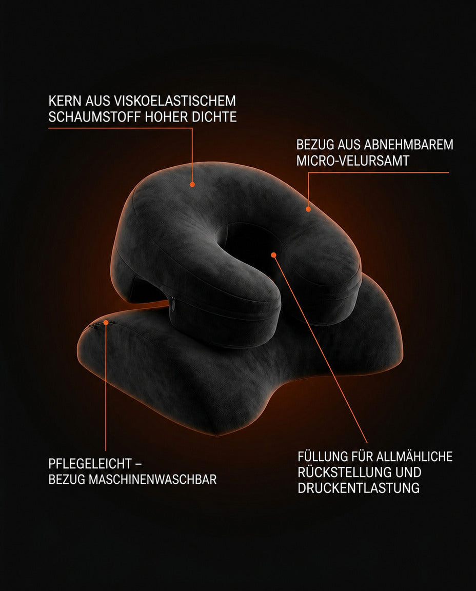 Magesoverpute med brystpute – ergonomisk støtte når du ligger på magen – produktbilde 8