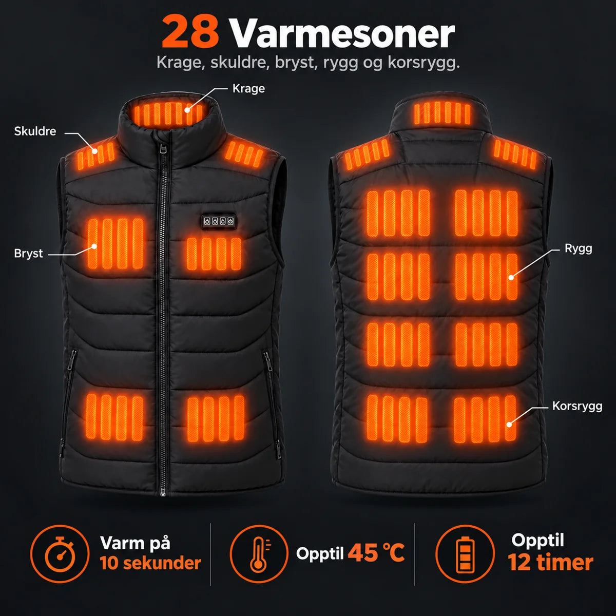 PyreFit Aurina – Varmevest unisex