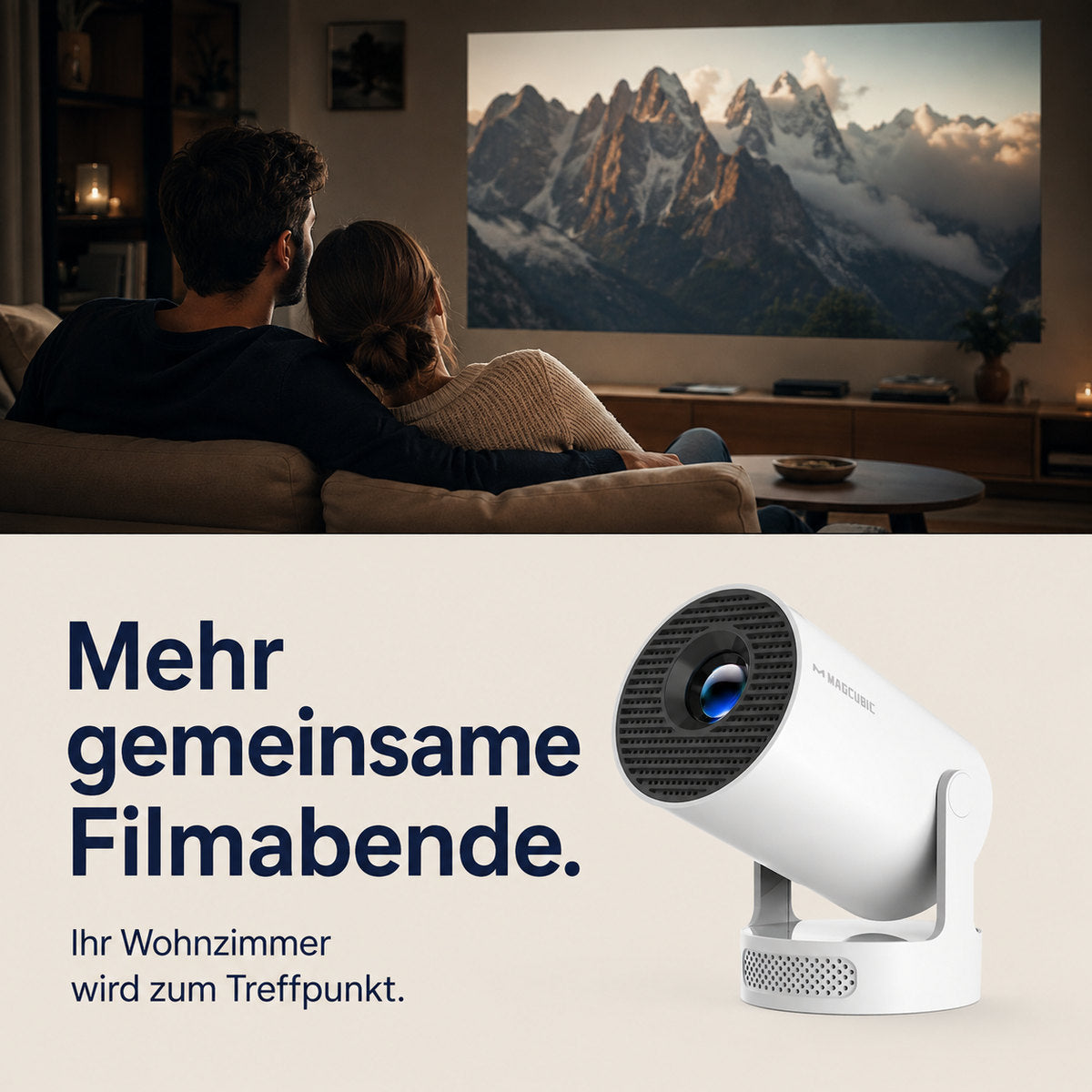 Magcubic HY300Pro+ – Flere filmkvelder sammen.