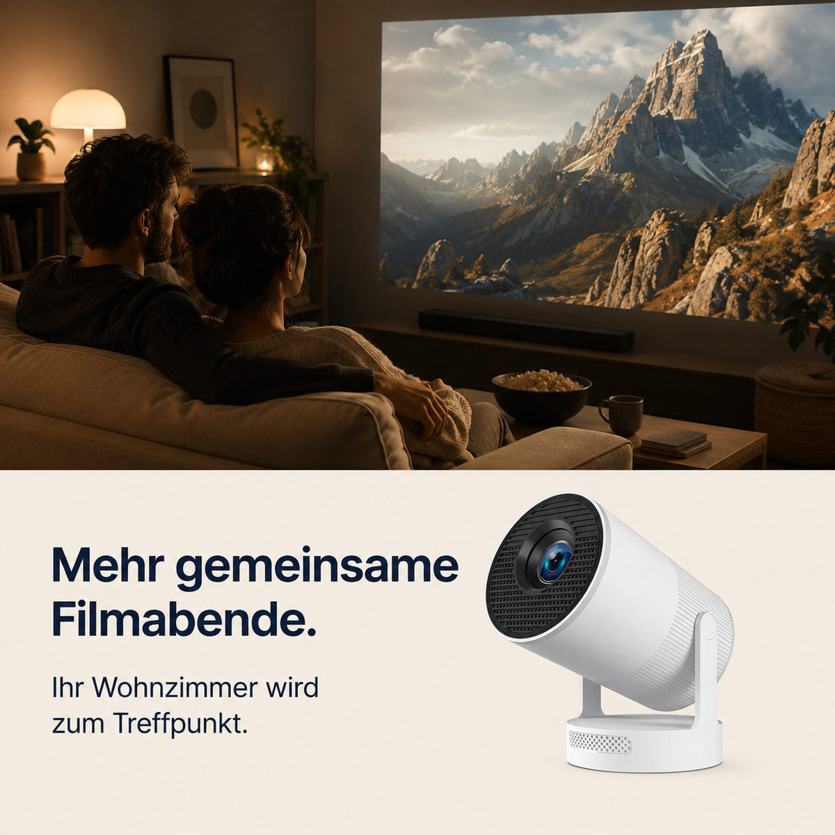 Magcubic HY300Ultra – Flere filmkvelder sammen.