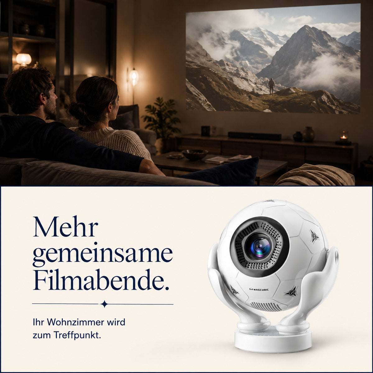 Magcubic HY320F – Flere filmkvelder sammen.