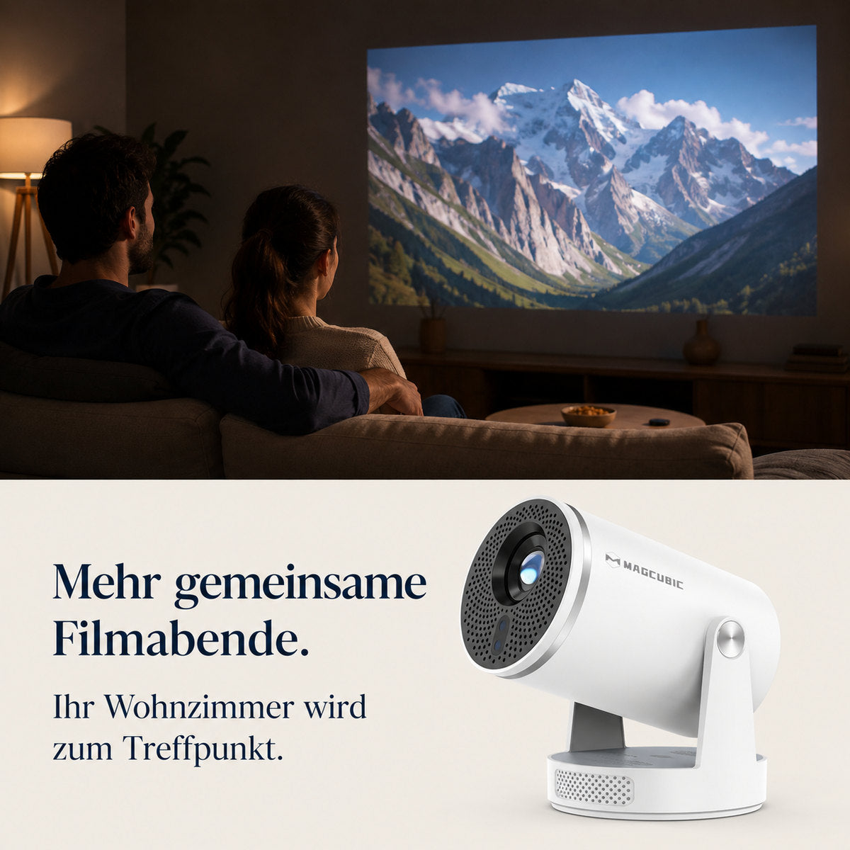 Magcubic HY320Pro – Flere filmkvelder sammen.