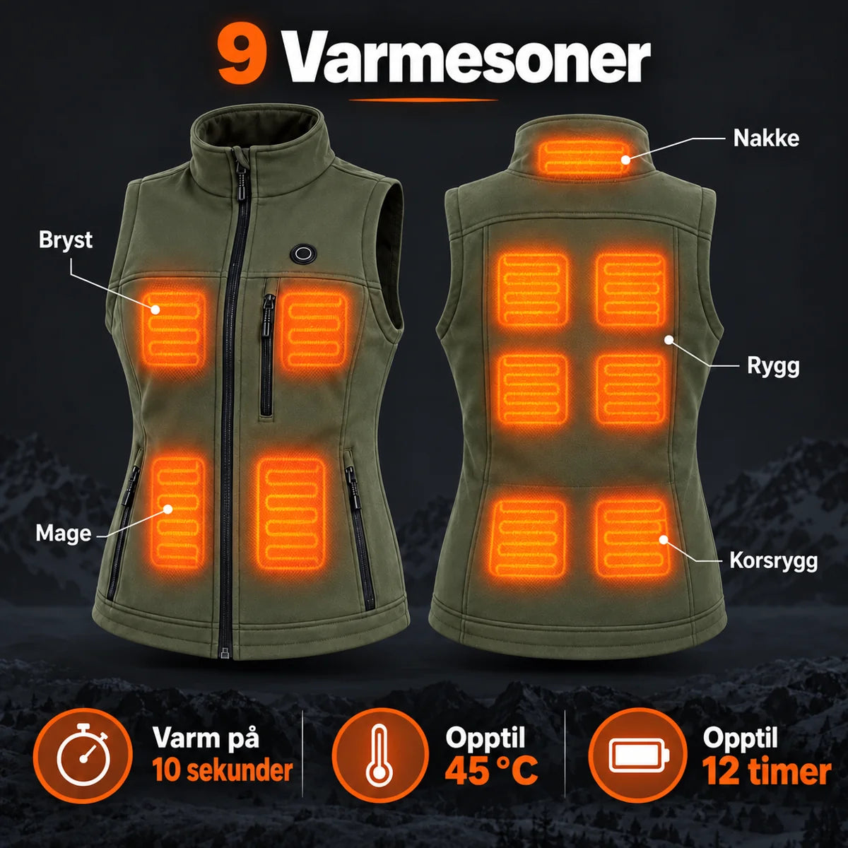 PyreFit Mellora – Varmevest dame