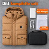 Komplett sett: Orielle, powerbank 20 000 mAh, ladekabel, vaskepose og veske