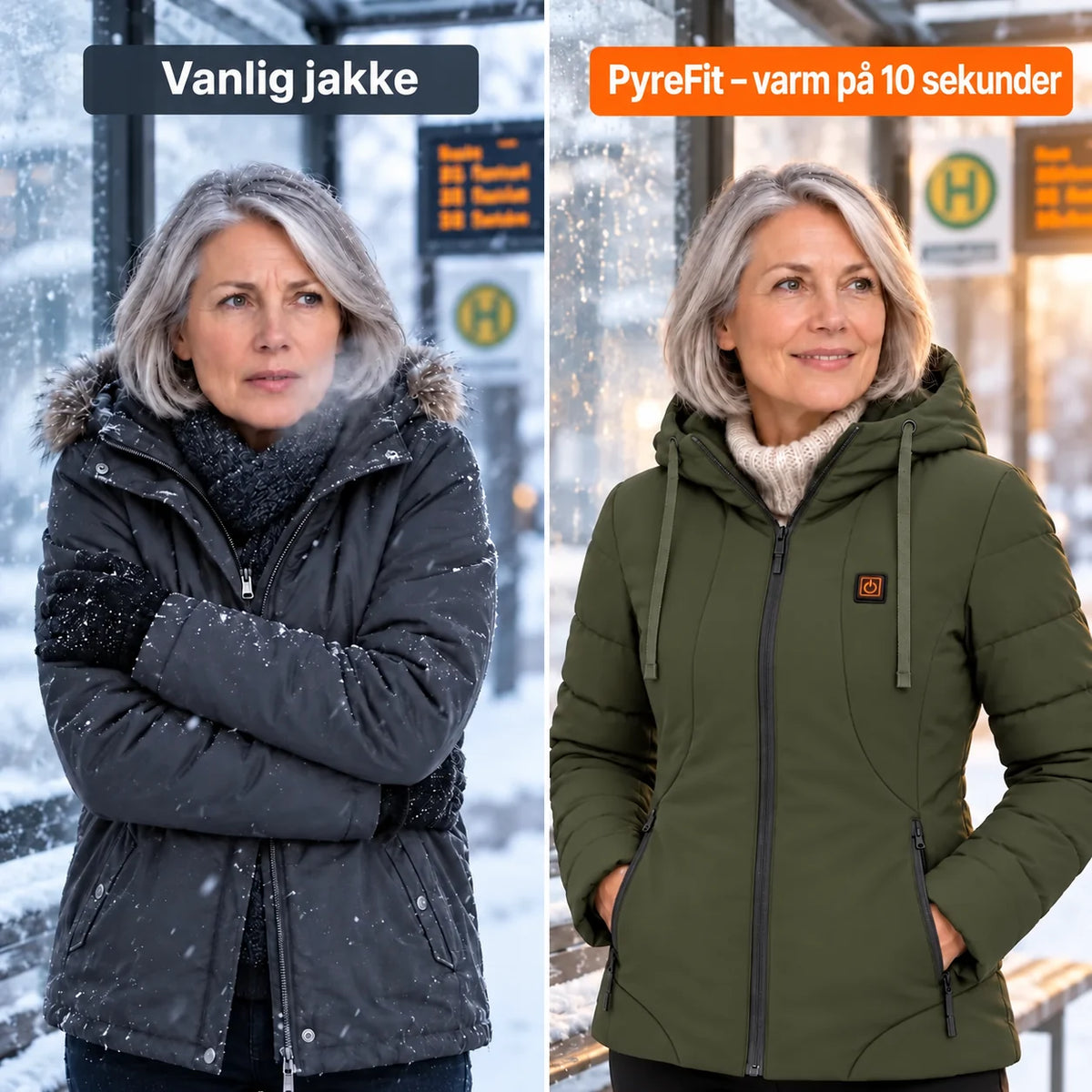 PyreFit Alpina i oliven – sammenligning