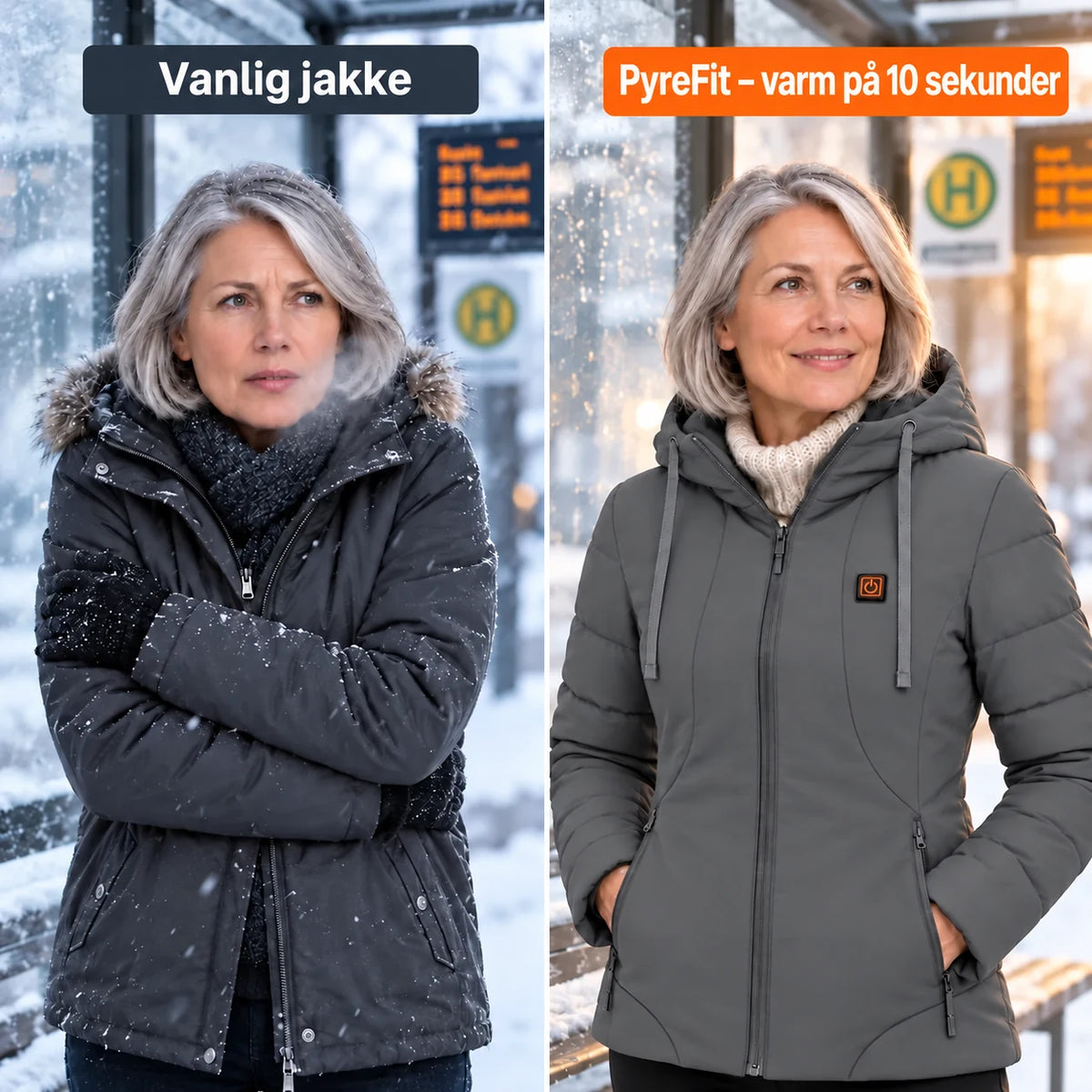 PyreFit Alpina i grå – sammenligning
