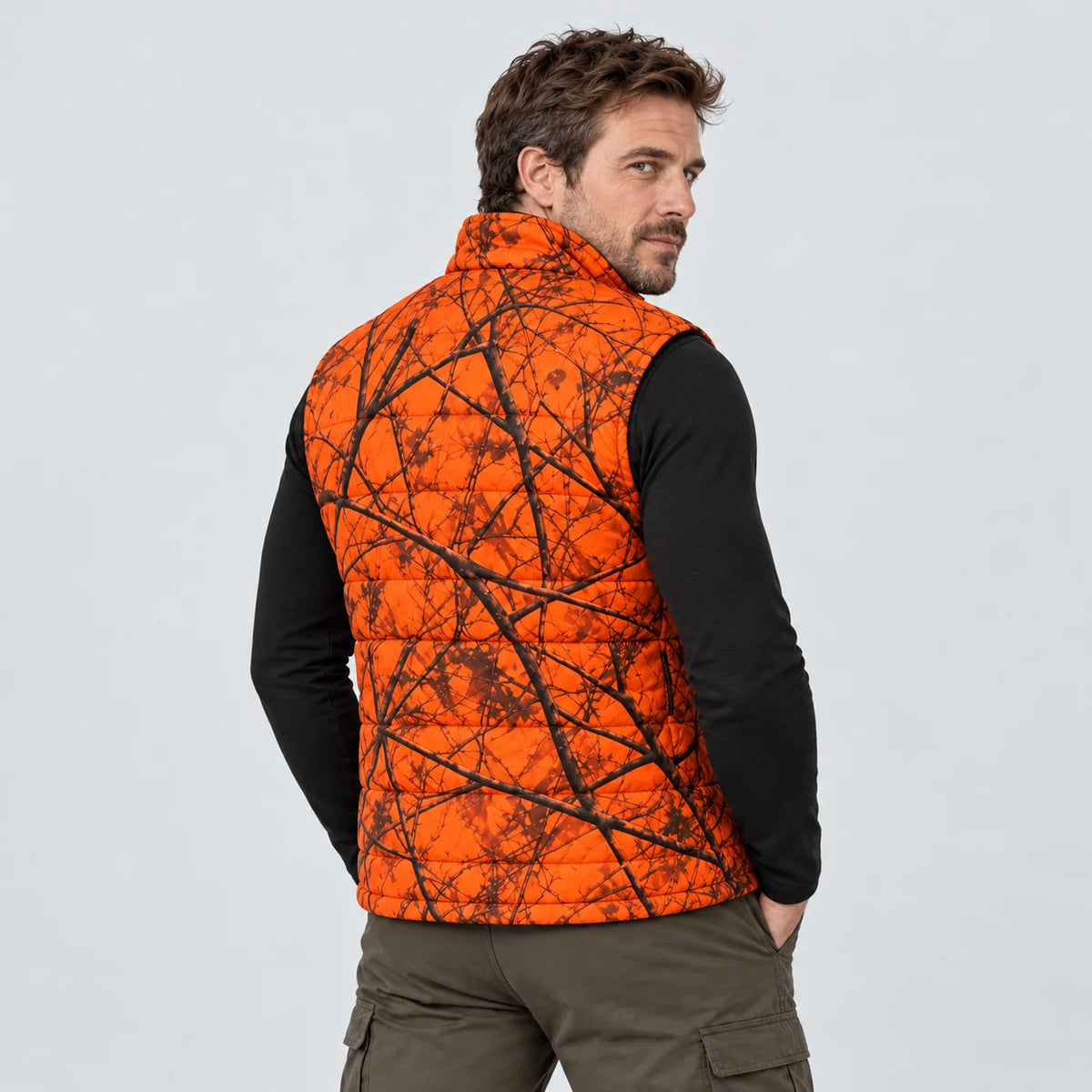 Vendbar varmevest PyreFit Altor, bakfra