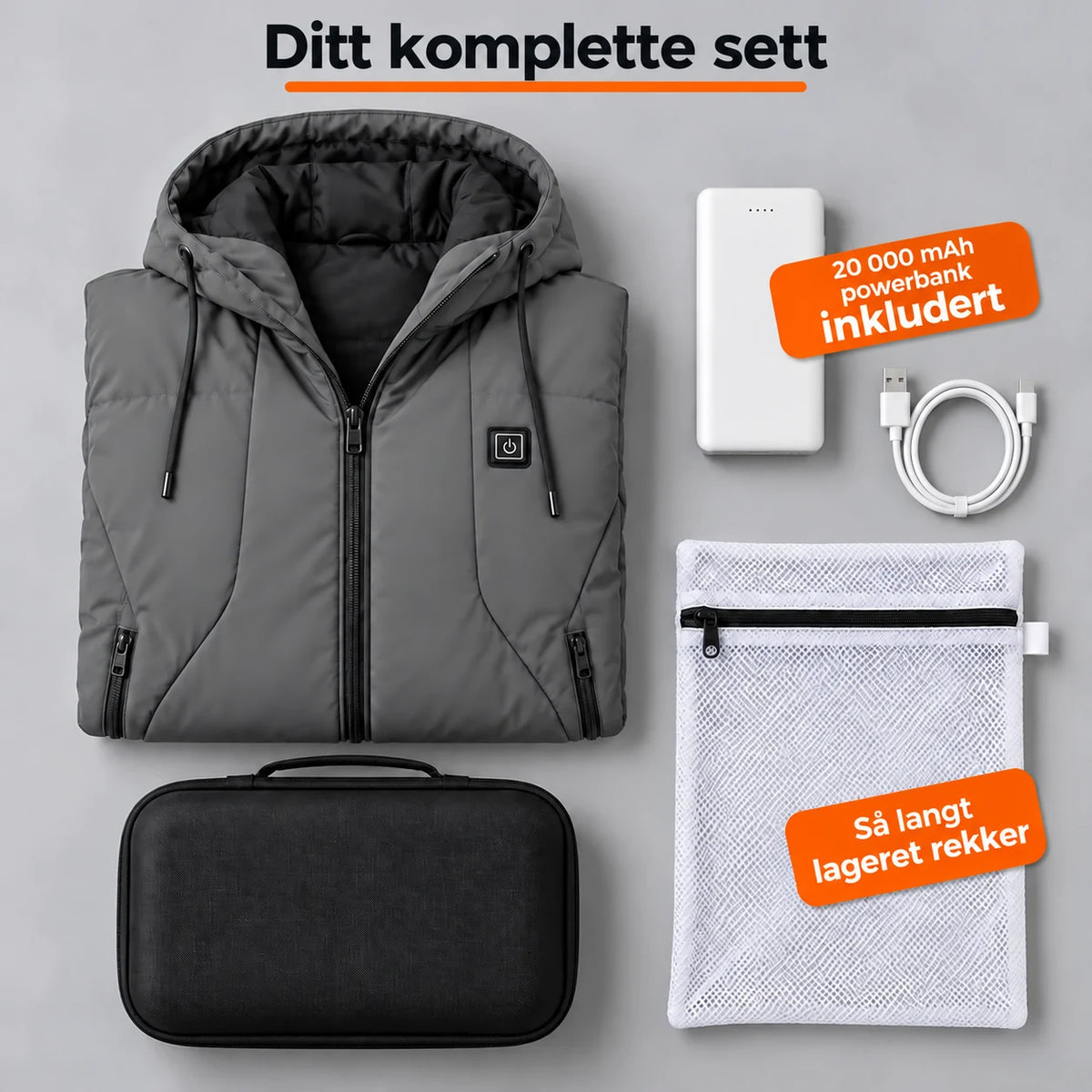 PyreFit Apexia i grå – komplett sett