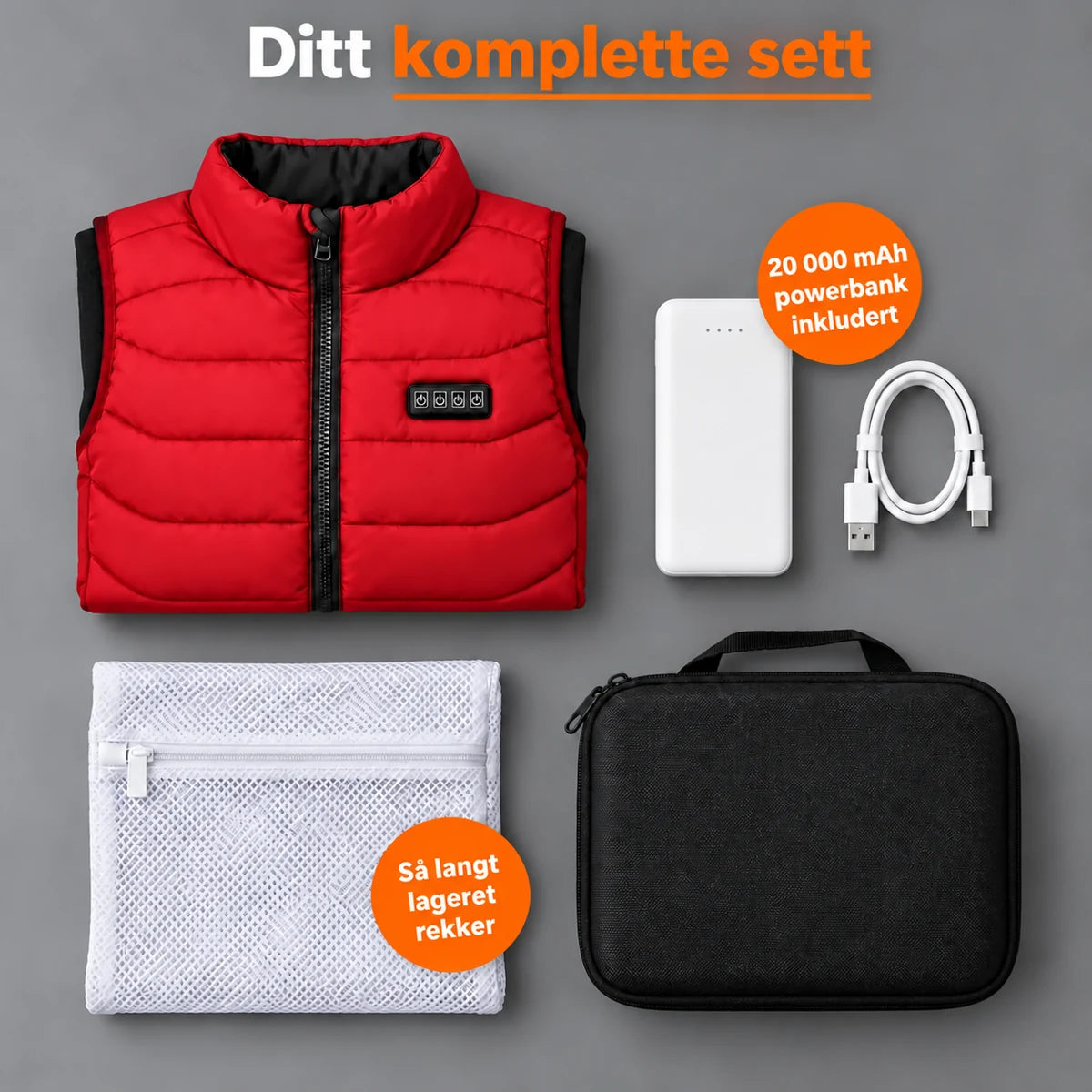 PyreFit Aurina i rød – komplett sett