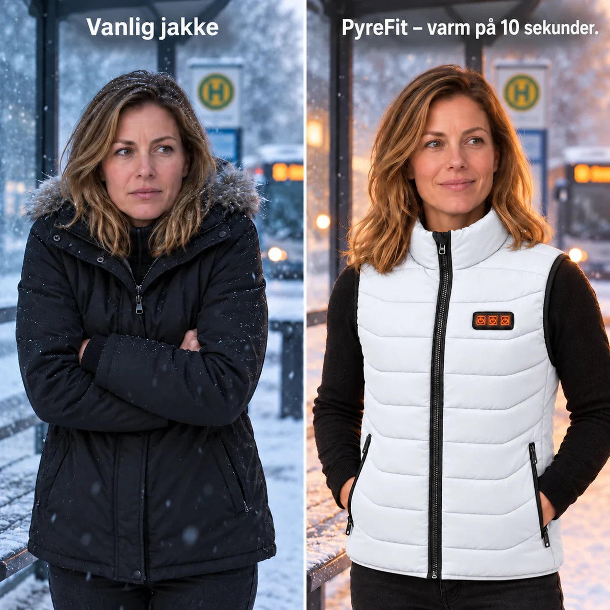 PyreFit Aurina i hvit – sammenligning