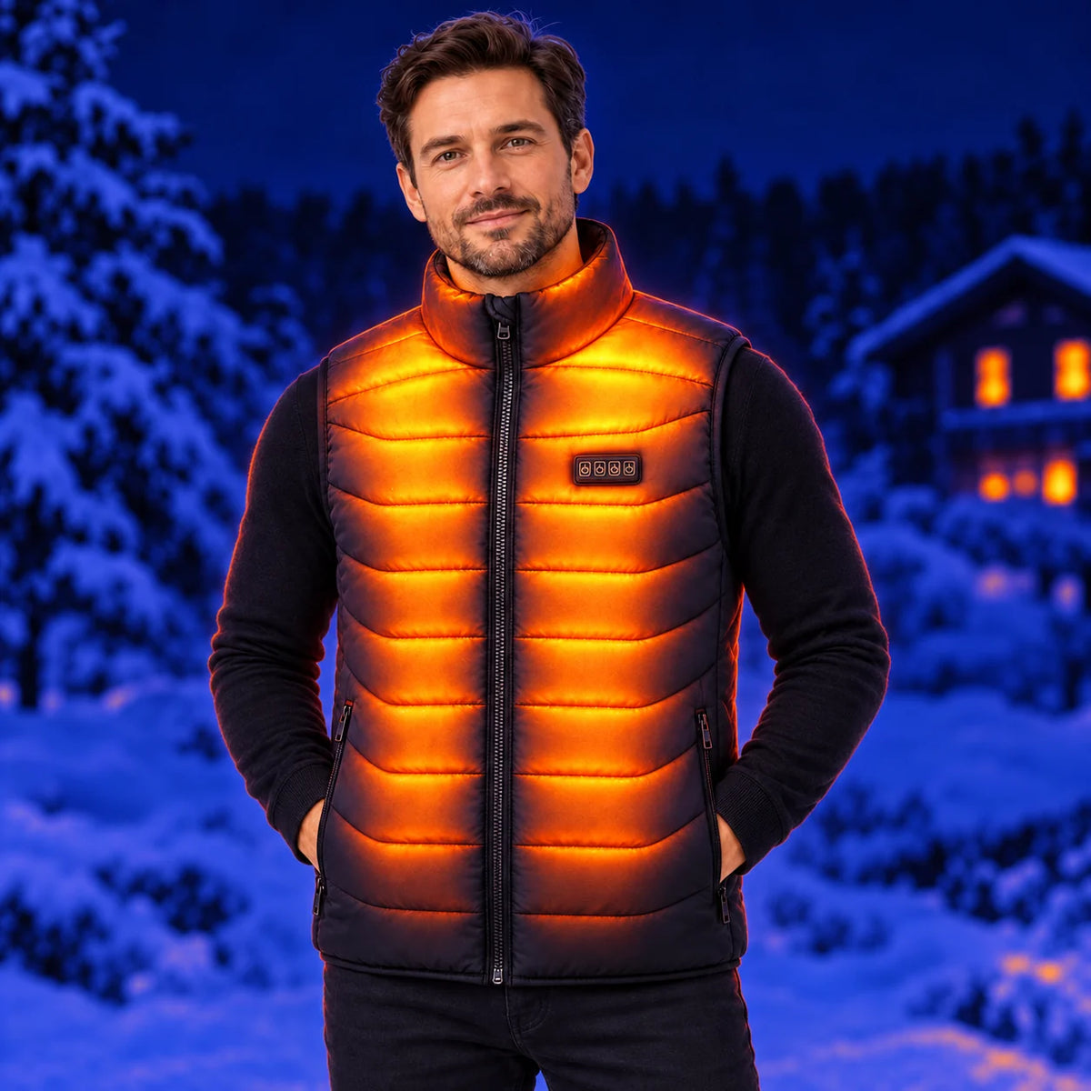Varmevest unisex PyreFit Aurina – varme på krage, skuldre, bryst, rygg og korsrygg