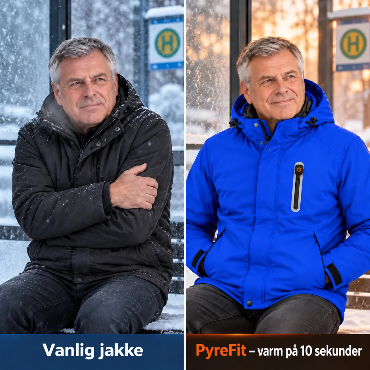 PyreFit Calvero i marineblå – sammenligning