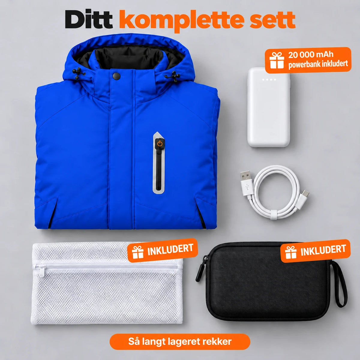 PyreFit Calvero i marineblå – komplett sett