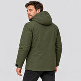 Oppvarmet parkas herre PyreFit Calvero, bakfra