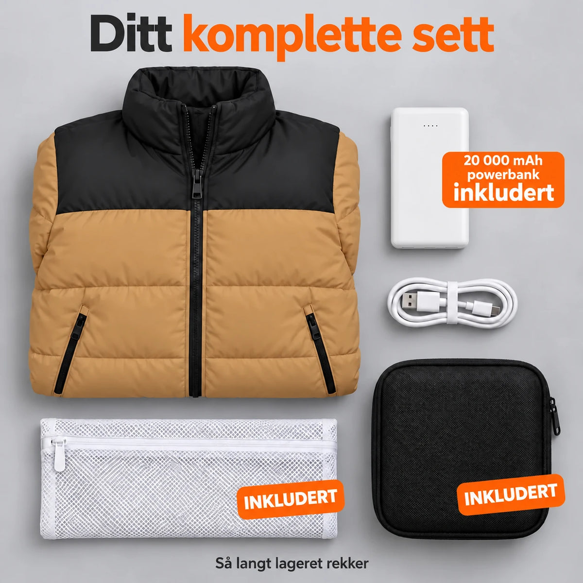 PyreFit Elaron i karamell – komplett sett