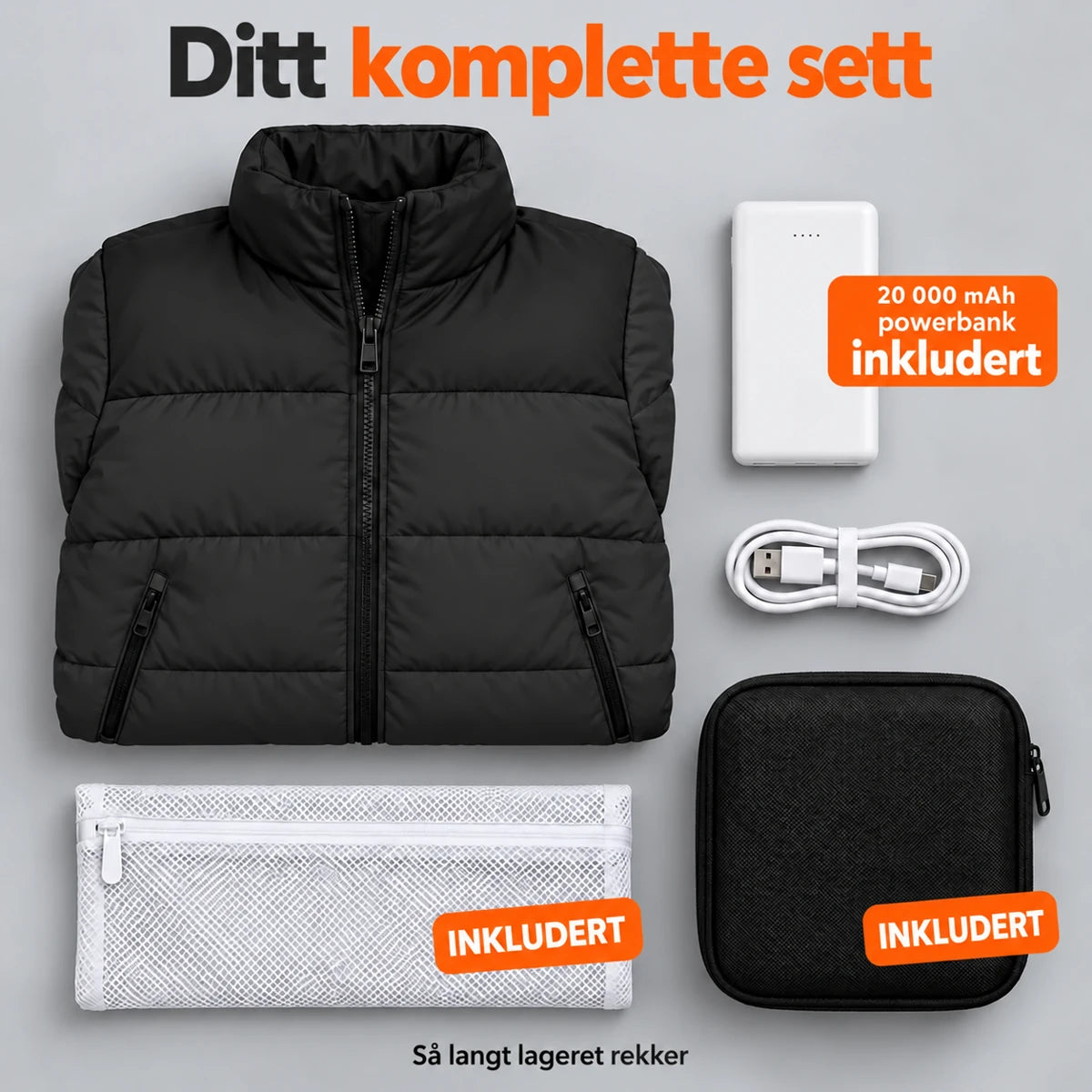 PyreFit Elaron i svart – komplett sett