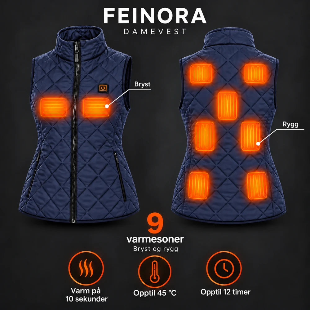 PyreFit Feinora i marineblå – varmesoner