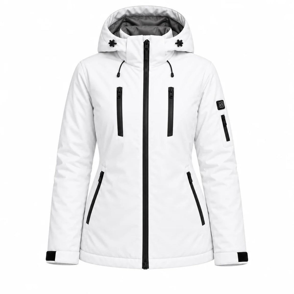 Oppvarmet parkas dame PyreFit Glacio, produktbilde uten modell