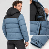 Vattert varmejakke unisex PyreFit Gletor, bakfra