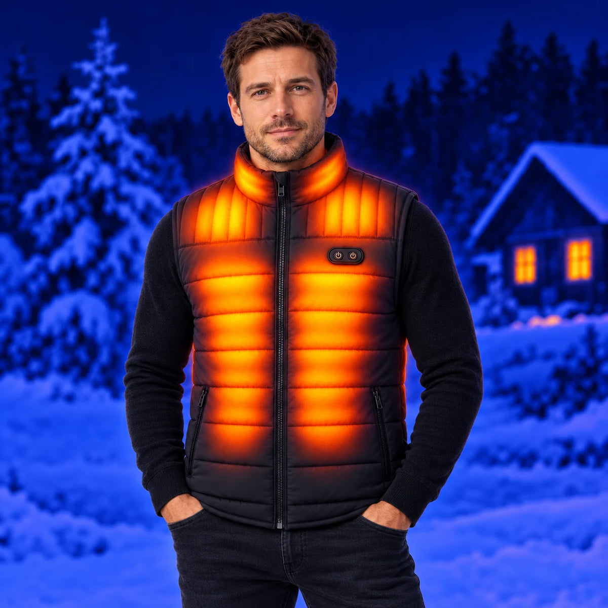Varmevest unisex PyreFit Matrixor – varme på bryst, nakke og rygg