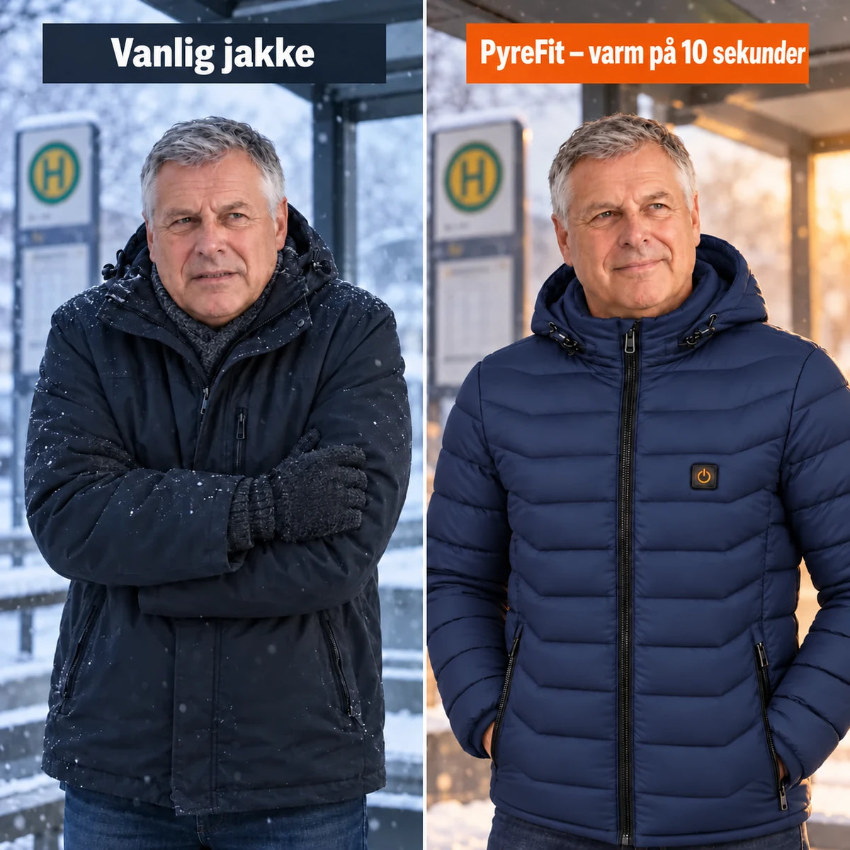 PyreFit Rangor i marineblå – sammenligning