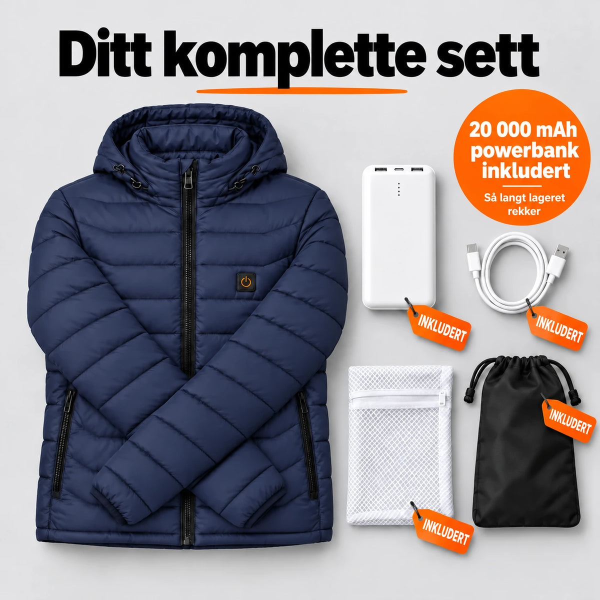PyreFit Rangor i marineblå – komplett sett