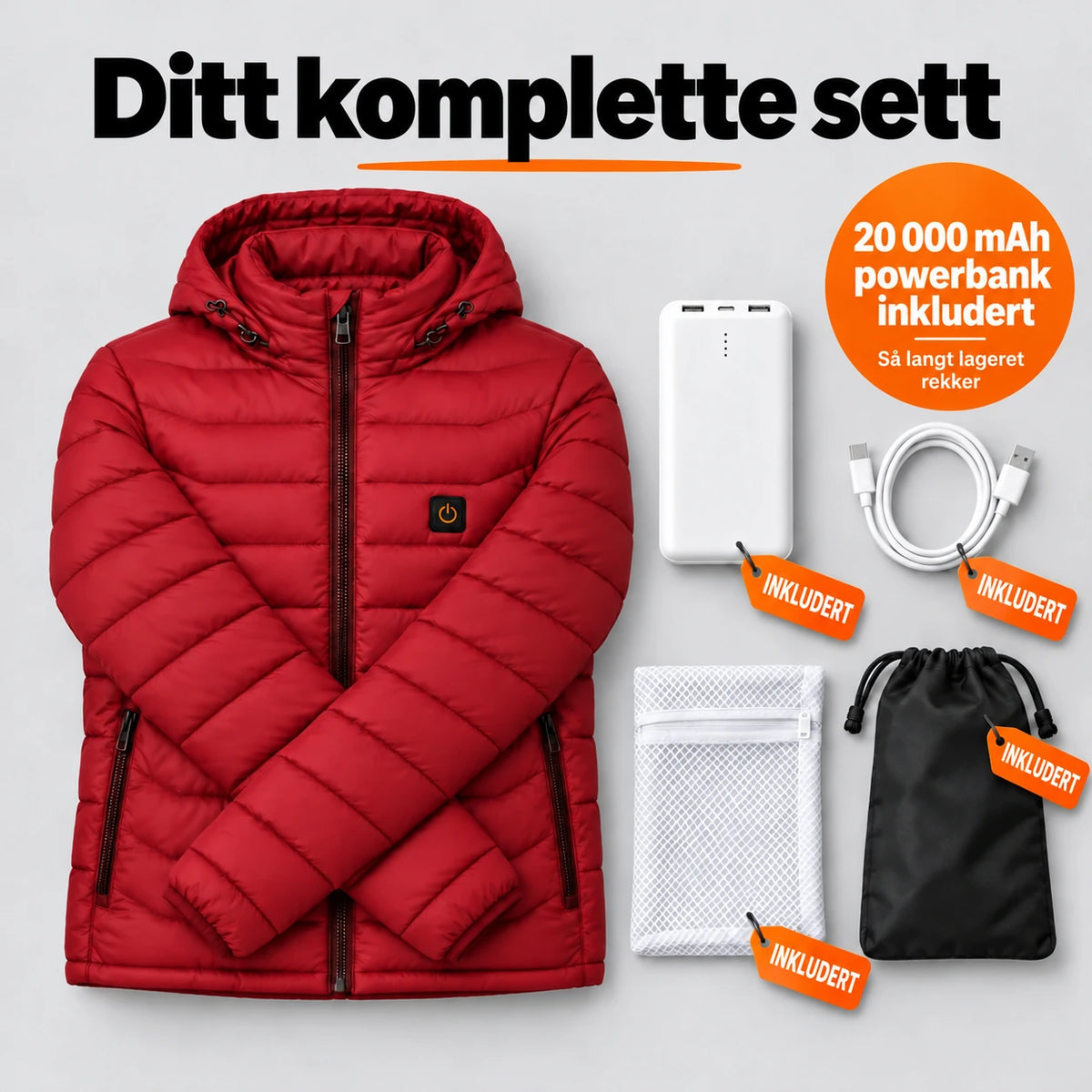PyreFit Rangor i rød – komplett sett