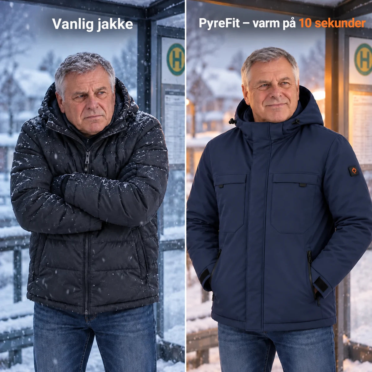 PyreFit Regaro i marineblå – sammenligning