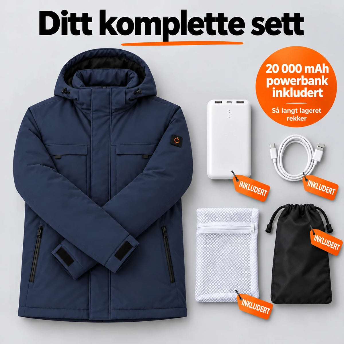 PyreFit Regaro i marineblå – komplett sett