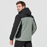 Oppvarmet parkas unisex PyreFit Schiefer, bakfra
