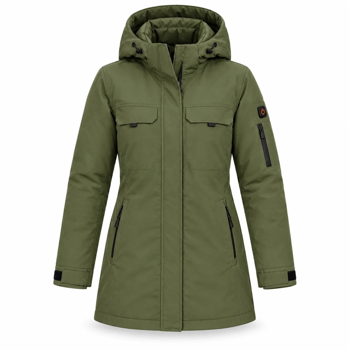 Oppvarmet parkas dame PyreFit Terrano, produktbilde uten modell