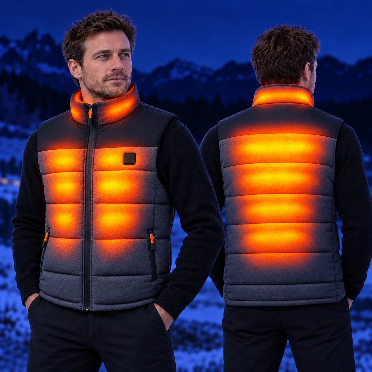 Varmevest unisex PyreFit Trailon – varme på bryst, rygg og krage
