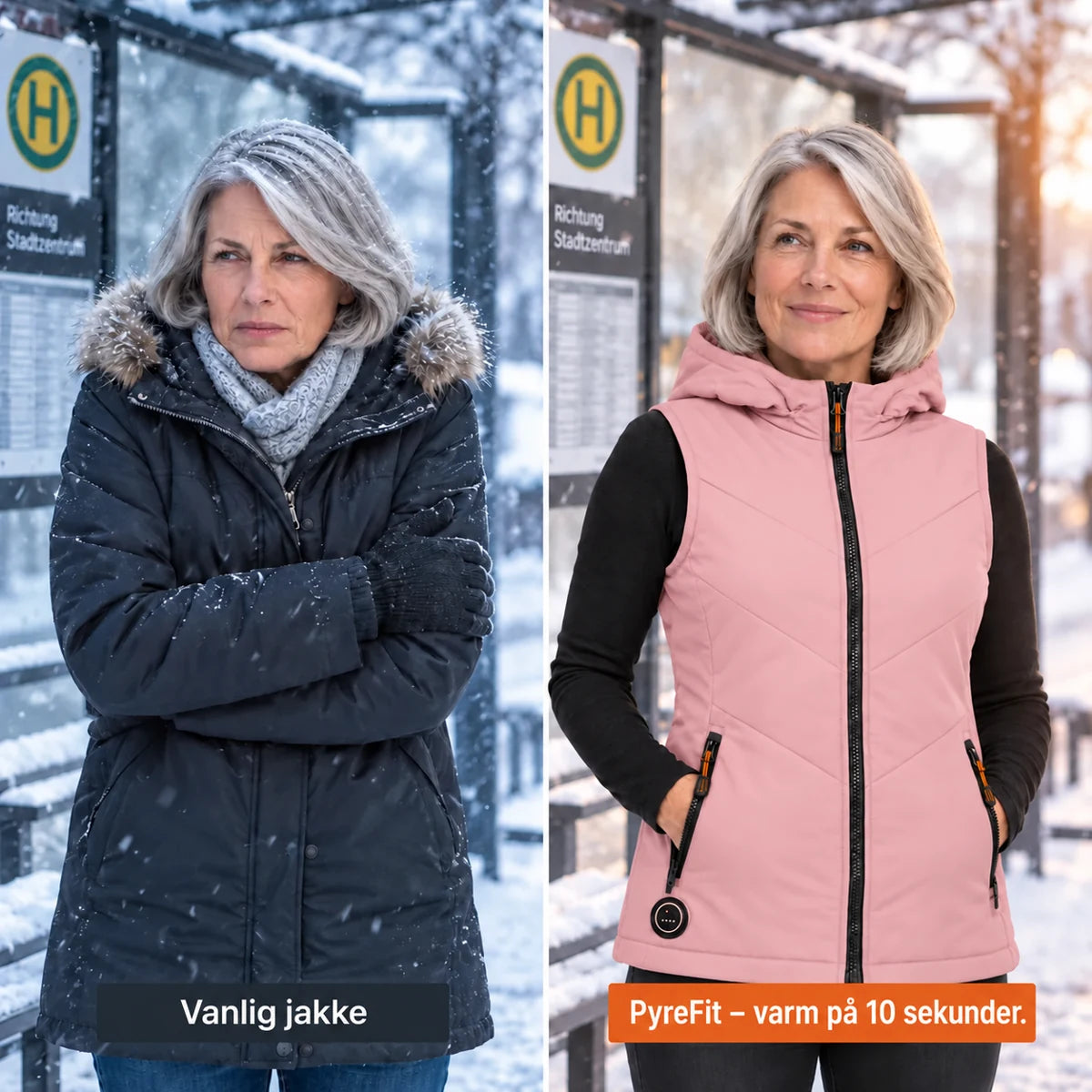 PyreFit Transitor i rosa – sammenligning