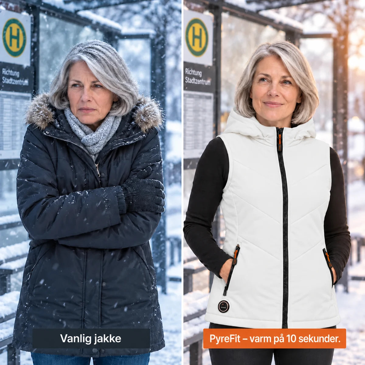 PyreFit Transitor i hvit – sammenligning