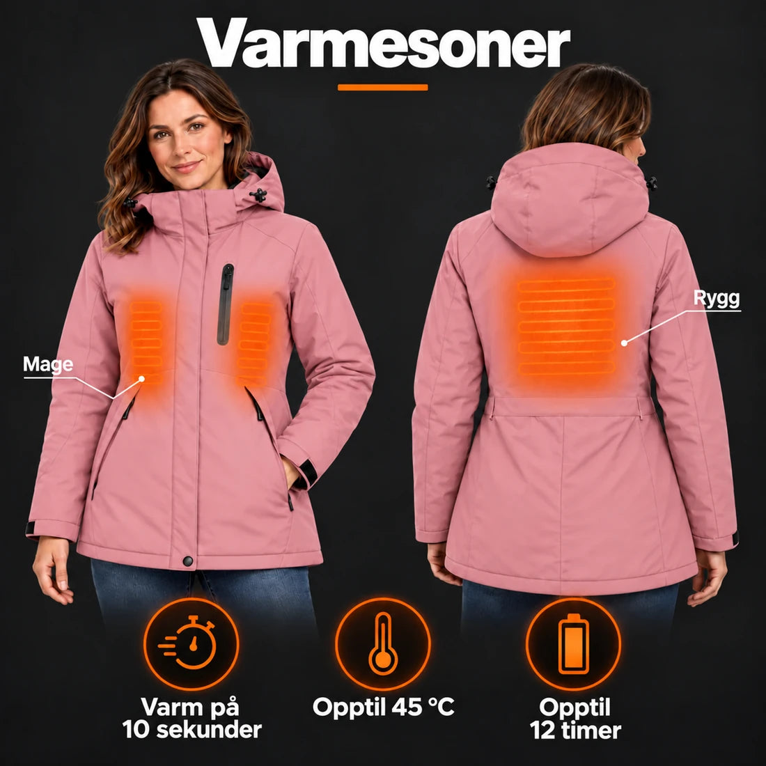 PyreFit Traverso i rosa – varmesoner