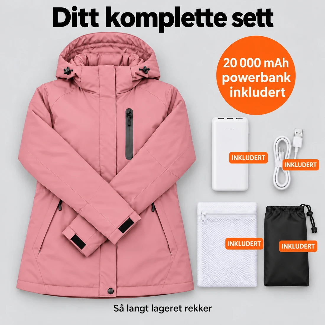 PyreFit Traverso i rosa – komplett sett